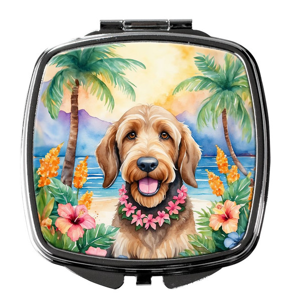 Otterhound Luau Compact Decorative Travel Makeup Mirror product image at NuMercy