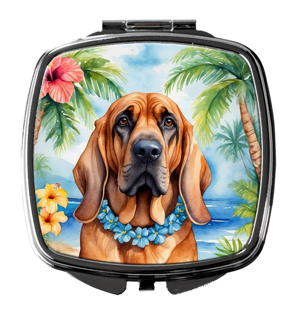 Bloodhound Luau Compact Decorative Travel Makeup Mirror product image at NuMercy