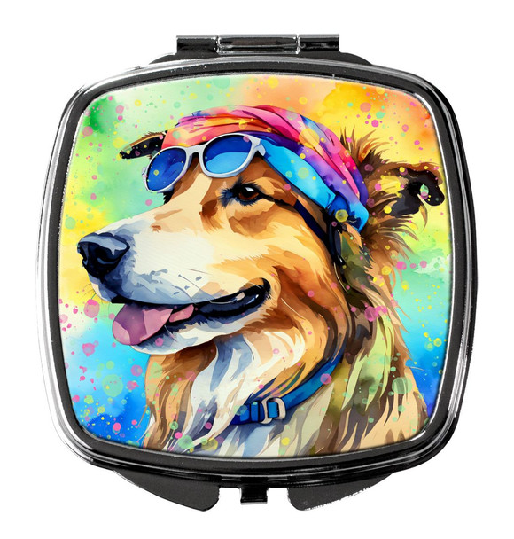 Collie Hippie Dawg Compact Decorative Travel Makeup Mirror product image at NuMercy