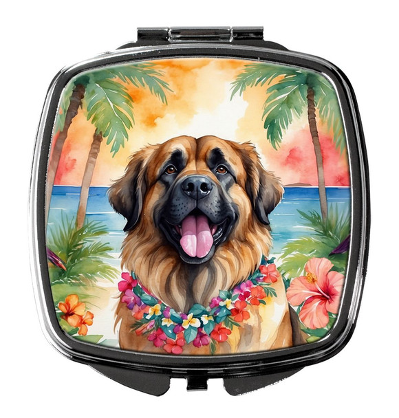 Leonberger Luau Compact Decorative Travel Makeup Mirror product image at NuMercy