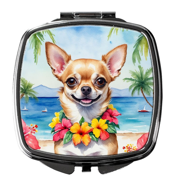 Chihuahua Luau Compact Decorative Travel Makeup Mirror DAC6403 product image at NuMercy