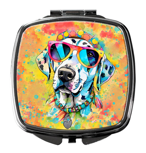 Dalmatian Hippie Dawg Compact Decorative Travel Makeup Mirror DAC2500 product image at NuMercy