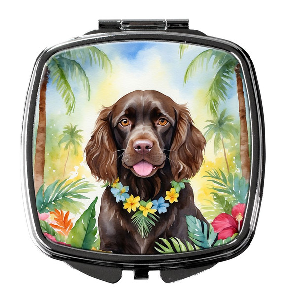 Boykin Spaniel Luau Compact Decorative Travel Makeup Mirror product image at NuMercy