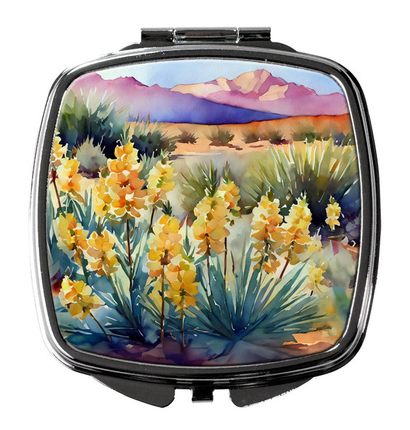 New Mexico Yucca Flower in Watercolor Compact Decorative Travel Makeup Mirror DAC1690 product image at NuMercy