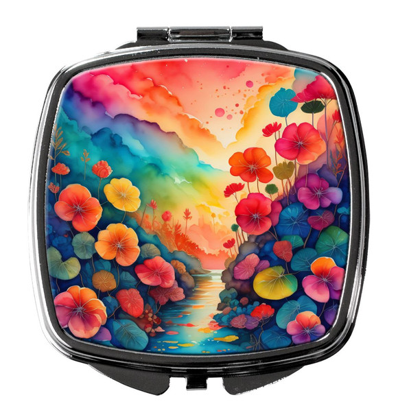 Colorful Begonias Compact Decorative Travel Makeup Mirror DAC1930 product image at NuMercy