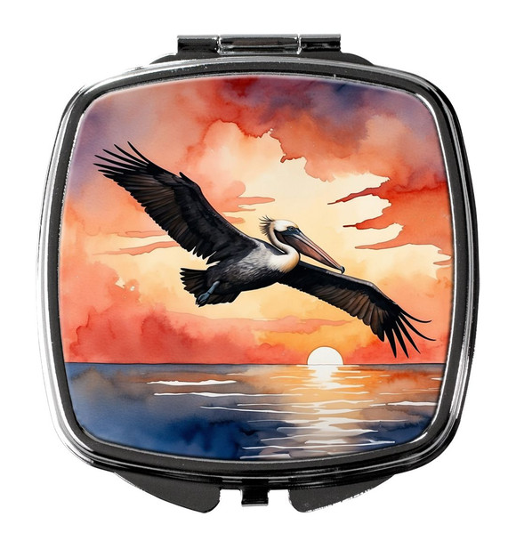 Pelican Fiery Sunset Compact Decorative Travel Makeup Mirror DAC7511 product image at NuMercy