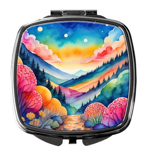 Colorful Brunia Compact Decorative Travel Makeup Mirror product image at NuMercy