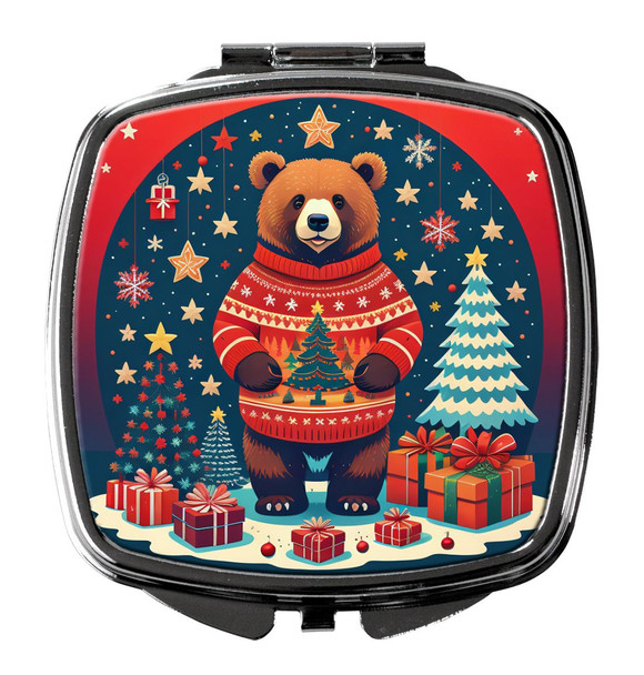 Bear Christmas Compact Decorative Travel Makeup Mirror DAC1169 product image at NuMercy