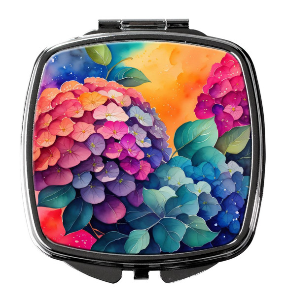Colorful Hydrangeas Compact Decorative Travel Makeup Mirror DAC1964 product image at NuMercy