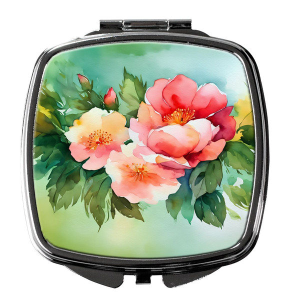 Georgia Cherokee Rose in Watercolor Compact Decorative Travel Makeup Mirror DAC1639 product image at NuMercy