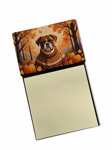 Boxer Fall Sticky Note Holder Refillable Dispenser product image at NuMercy