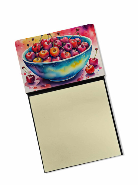Colorful Cherries Sticky Note Holder Refillable Dispenser DAC1847 product image at NuMercy