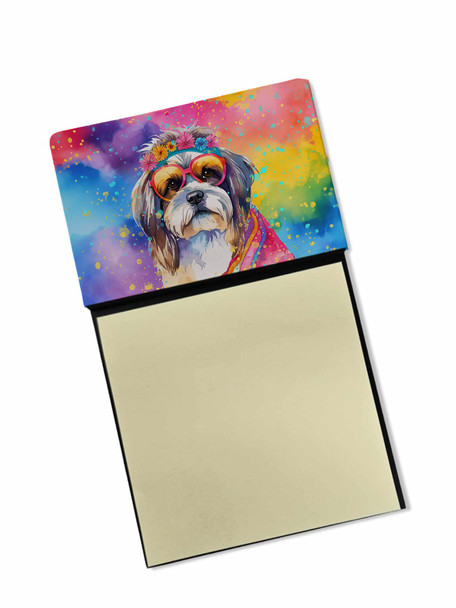 Shih Tzu Hippie Dawg Sticky Note Holder Refillable Dispenser DAC2560 product image at NuMercy