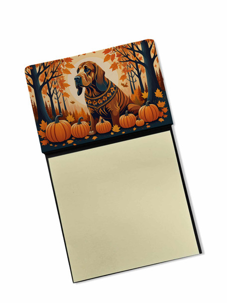Bloodhound Fall Sticky Note Holder Refillable Dispenser product image at NuMercy