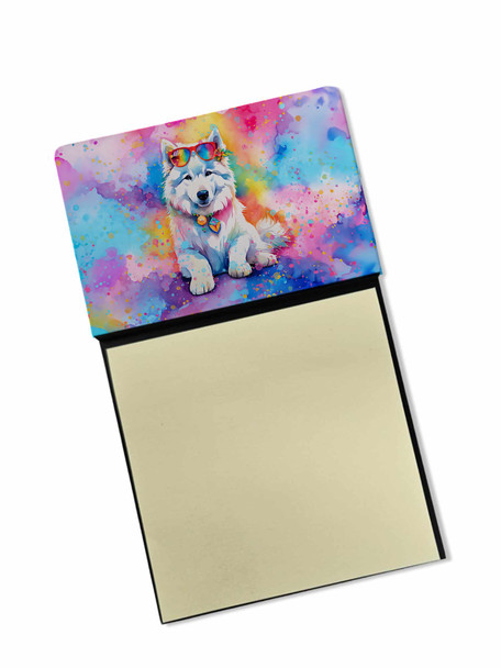 Samoyed Hippie Dawg Sticky Note Holder Refillable Dispenser DAC2551 product image at NuMercy