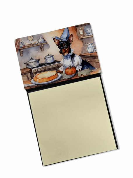 Miniature Pinscher Fall Kitchen Pumpkins Sticky Note Holder Refillable Dispenser product image at NuMercy