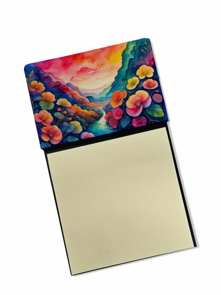 Begonias in Color Sticky Note Holder Refillable Dispenser product image at NuMercy