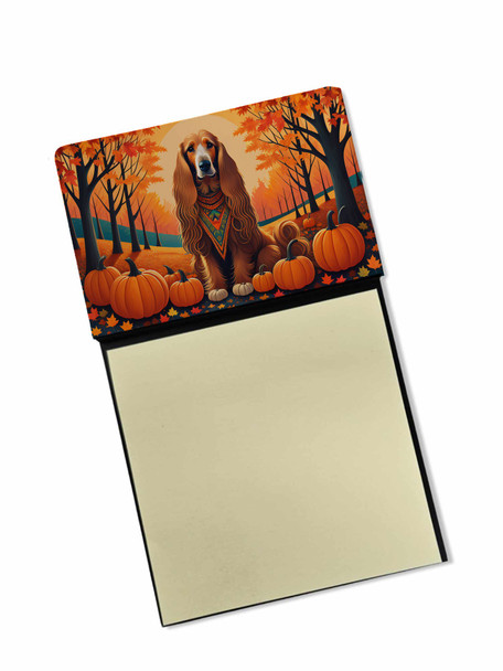 Afghan Hound Fall Sticky Note Holder Refillable Dispenser product image at NuMercy