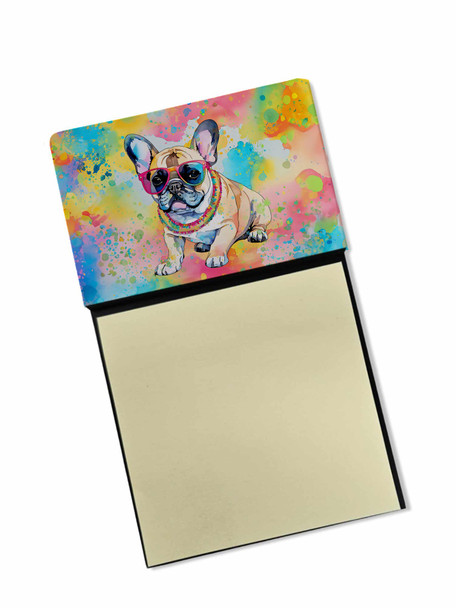French Bulldog Hippie Dawg Sticky Note Holder Refillable Dispenser DAC2507 product image at NuMercy