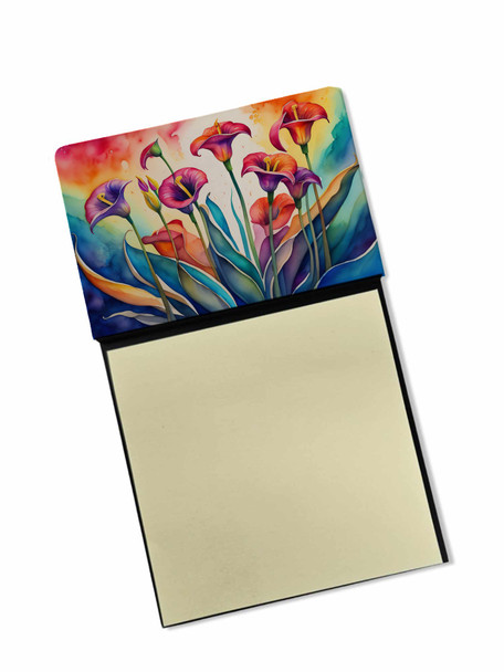 Calla Lilies in Color Sticky Note Holder Refillable Dispenser product image at NuMercy
