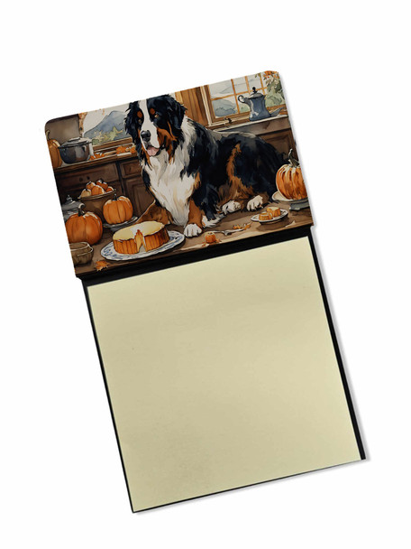 Bernese Mountain Dog Fall Kitchen Pumpkins Sticky Note Holder Refillable Dispenser DAC1738 product image at NuMercy