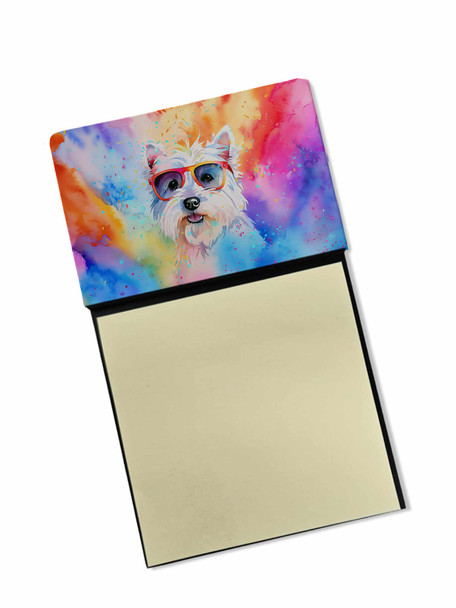 Westie Hippie Dawg Sticky Note Holder Refillable Dispenser DAC2573 product image at NuMercy