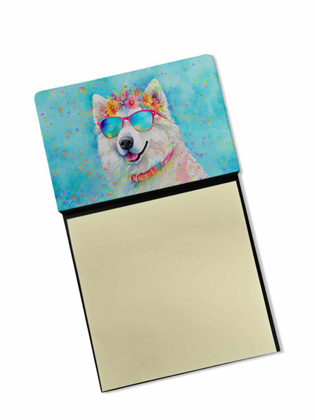 Samoyed Hippie Dawg Sticky Note Holder Refillable Dispenser DAC2548 product image at NuMercy