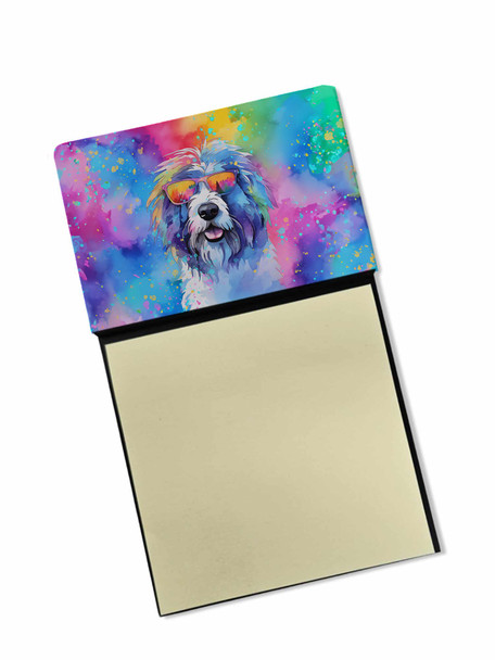 Old English Sheepdog Hippie Dawg Sticky Note Holder Refillable Dispenser DAC2534 product image at NuMercy