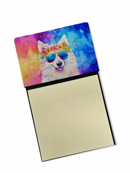Samoyed Hippie Dawg Sticky Note Holder Refillable Dispenser DAC2549 product image at NuMercy