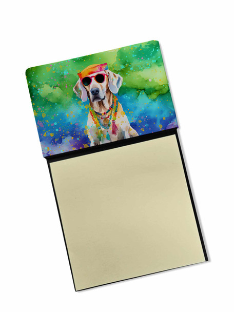 Weimaraner Hippie Dawg Sticky Note Holder Refillable Dispenser DAC2565 product image at NuMercy