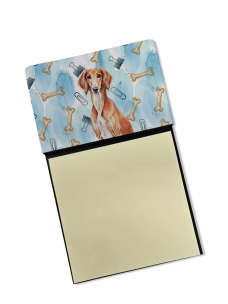Red Saluki Coworker Watercolor Sticky Note Holder Refillable Dispenser product image at NuMercy