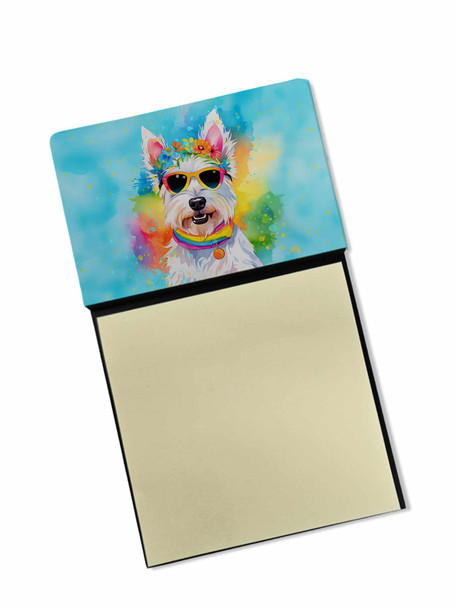 Westie Hippie Dawg Sticky Note Holder Refillable Dispenser DAC2570 product image at NuMercy
