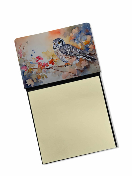 Northern Hawk Owl Sticky Note Holder Refillable Dispenser DAC3244 product image at NuMercy