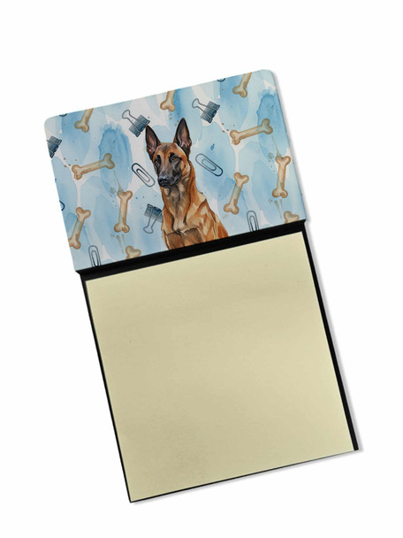 Mahogany Belgian Malinois Coworker Watercolor Sticky Note Holder Refillable Dispenser product image at NuMercy