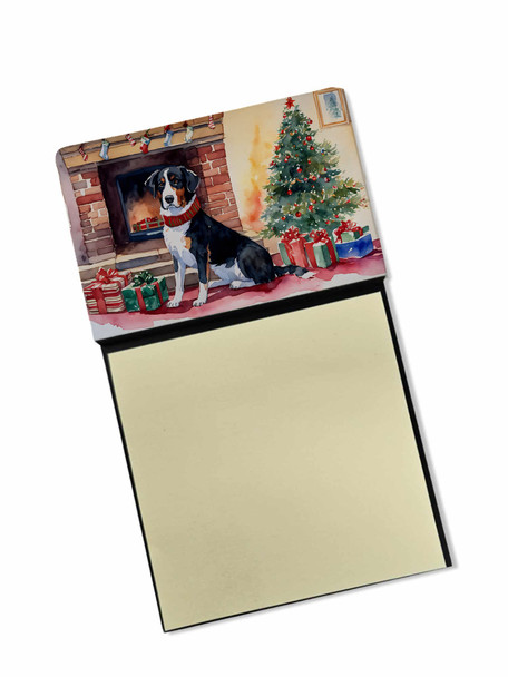 Appenzeller Sennenhund Cozy Christmas Sticky Note Holder Refillable Dispenser product image at NuMercy