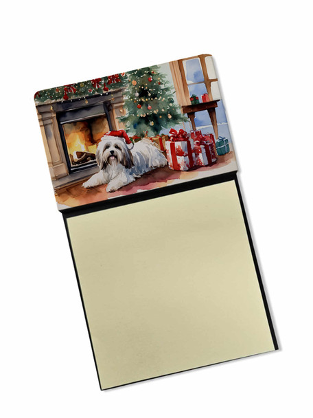 Havanese Cozy Christmas Sticky Note Holder Refillable Dispenser DAC2675 product image at NuMercy