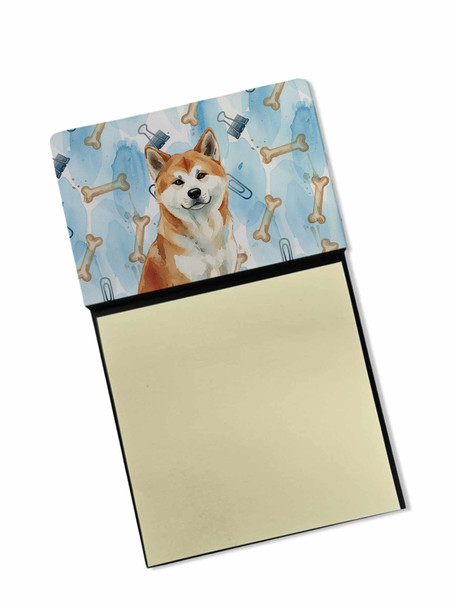 Red Akita Coworker Watercolor Sticky Note Holder Refillable Dispenser product image at NuMercy