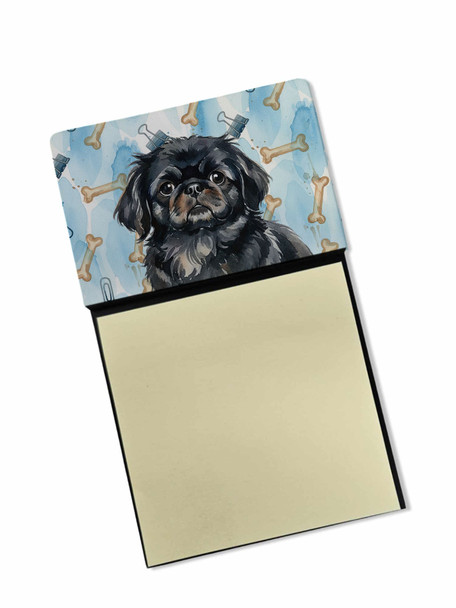 Black Pekingese Coworker Watercolor Sticky Note Holder Refillable Dispenser product image at NuMercy