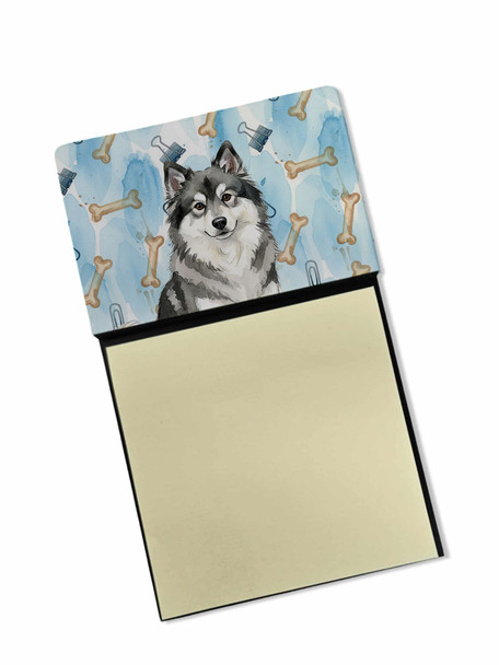 Keeshond Coworker Watercolor Sticky Note Holder Refillable Dispenser product image at NuMercy