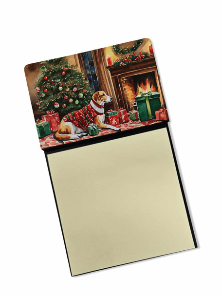 American Foxhound Cozy Christmas Sticky Note Holder Refillable Dispenser product image at NuMercy
