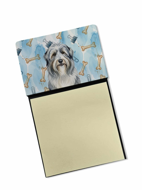 Bearded Collie Coworker Watercolor Sticky Note Holder Refillable Dispenser product image at NuMercy