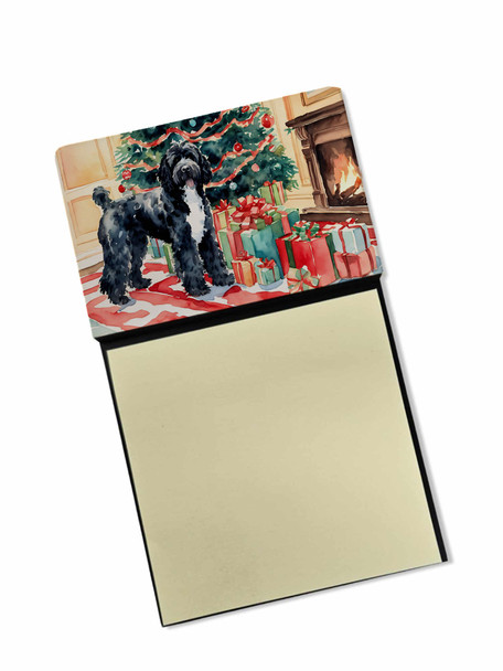 Portuguese Water Dog Cozy Christmas Sticky Note Holder Refillable Dispenser DAC2730 product image at NuMercy
