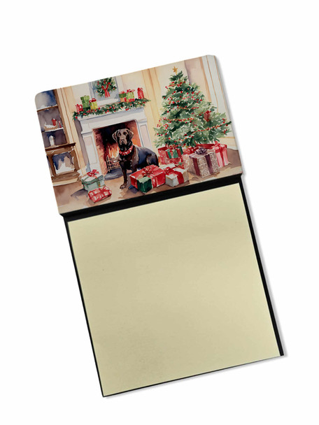 Labrador Retriever Cozy Christmas Sticky Note Holder Refillable Dispenser DAC2696 product image at NuMercy
