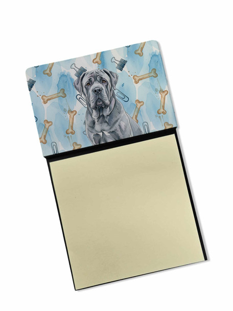Blue Neapolitan Mastiff Coworker Watercolor Sticky Note Holder Refillable Dispenser product image at NuMercy