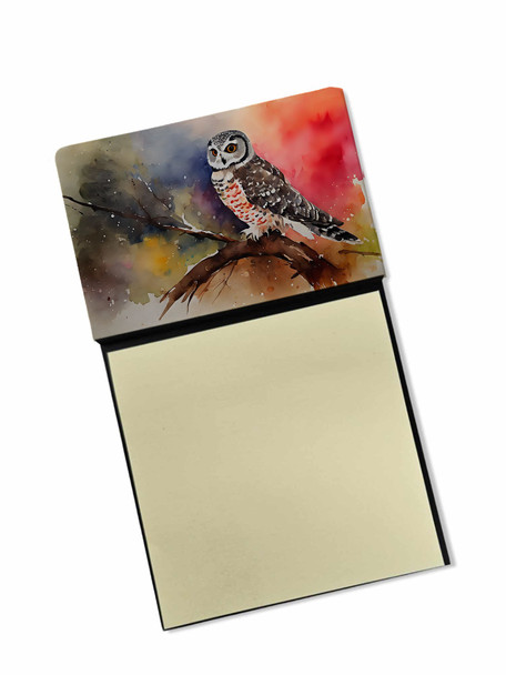 Northern Hawk Owl Sticky Note Holder Refillable Dispenser DAC3243 product image at NuMercy