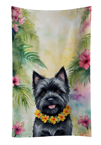 Cairn Terrier Luau Kitchen Towel Dish Cloths DAC6397 product image at NuMercy