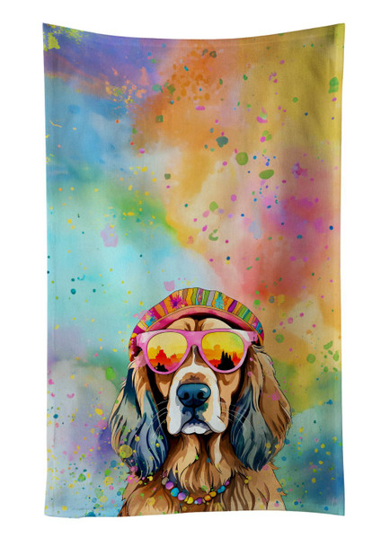 Cocker Spaniel Hippie Dawg Kitchen Towel Dish Cloths DAC2492 product image at NuMercy