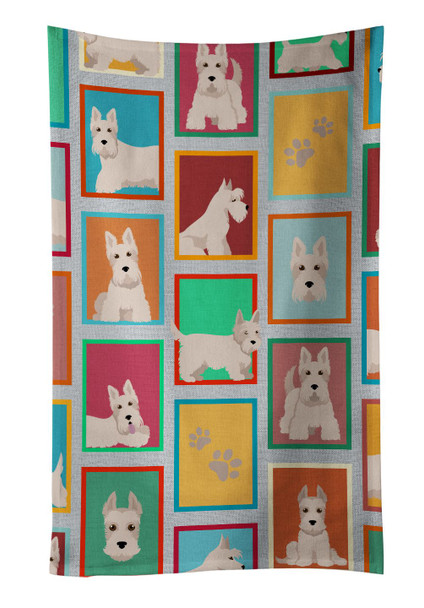 Lots of Wheaten Scottish Terrier Kitchen Towel Dish Cloths product image at NuMercy