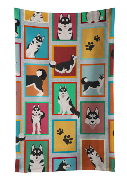 Lots of Siberian Husky Kitchen Towel Dish Cloths product image at NuMercy
