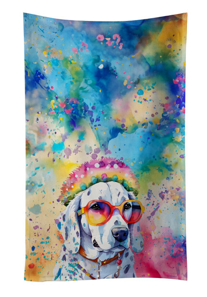 Dalmatian Hippie Dawg Kitchen Towel Dish Cloths DAC2501 product image at NuMercy